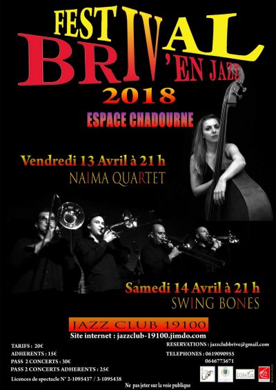 Affiche de Briv'en Jazz édition 2018
